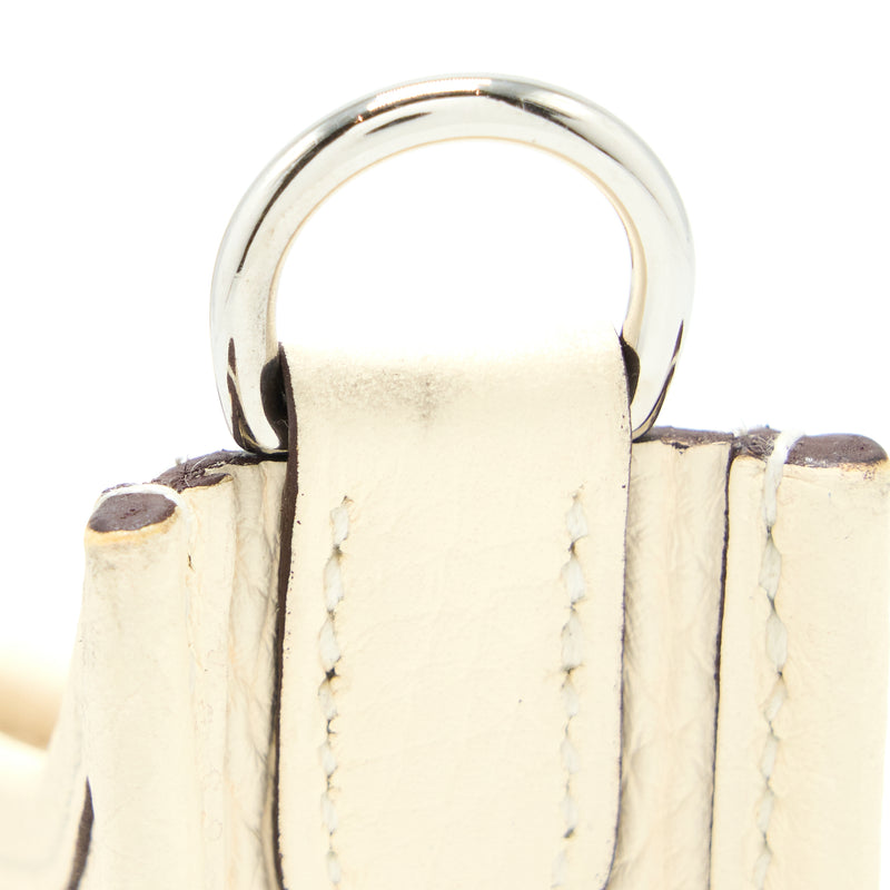 Hermes Mini Evelyne Clemence Nata/Multicolor Strap SHW Stamp U