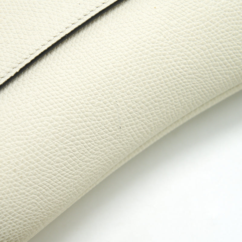 Dior Small Saddle Bag White GHW