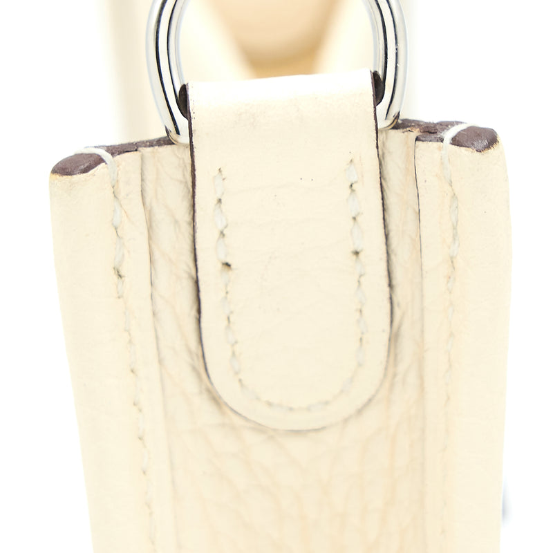 Hermes Mini Evelyne Clemence Nata/Multicolor Strap SHW Stamp U