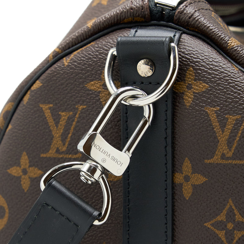 Louis Vuitton Keepall Bandouliere 45 Monogram Macassar Canvas SHW