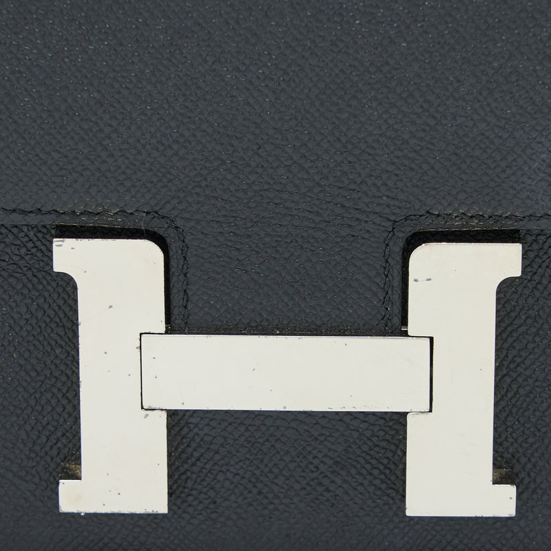 Hermes Constance 24 Epsom Black SHW Stamp A