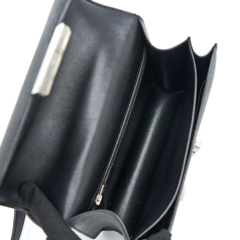 Hermes Constance 24 Epsom Black SHW Stamp A