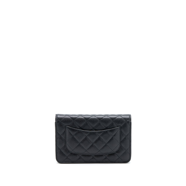 Chanel Classic Wallet On Chain Caviar Black SHW(Microchip)
