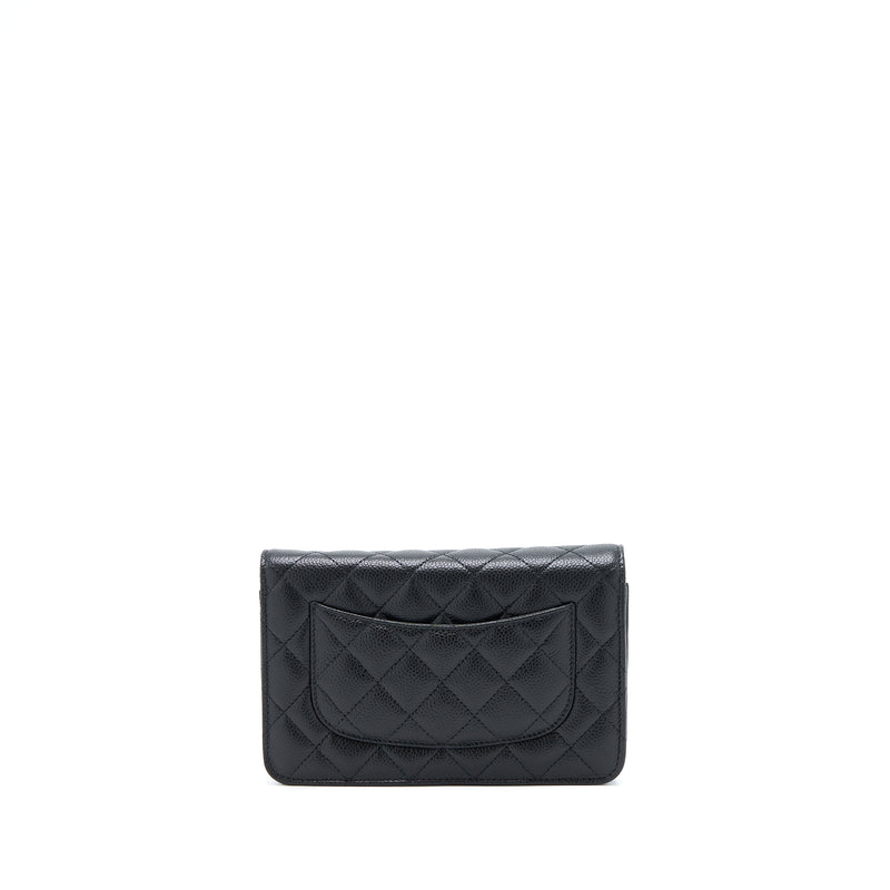 Chanel Classic Wallet On Chain Caviar Black GHW(Microchip)