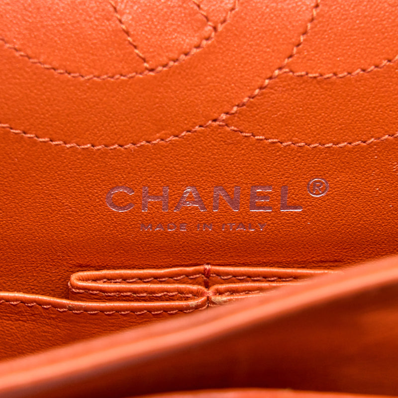 Chanel Small 2.55 Reissue Flap Bag Patent Orange SHW