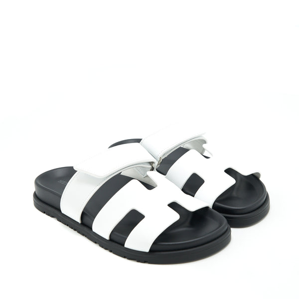 Hermes Size 36.5 Blanc Chypre Sandal