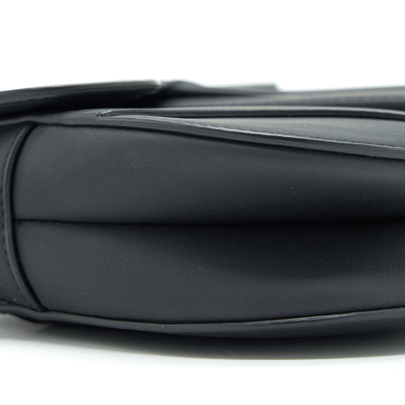 Dior Mini Saddle Calfskin So Black With An Extra Shoulder Strap