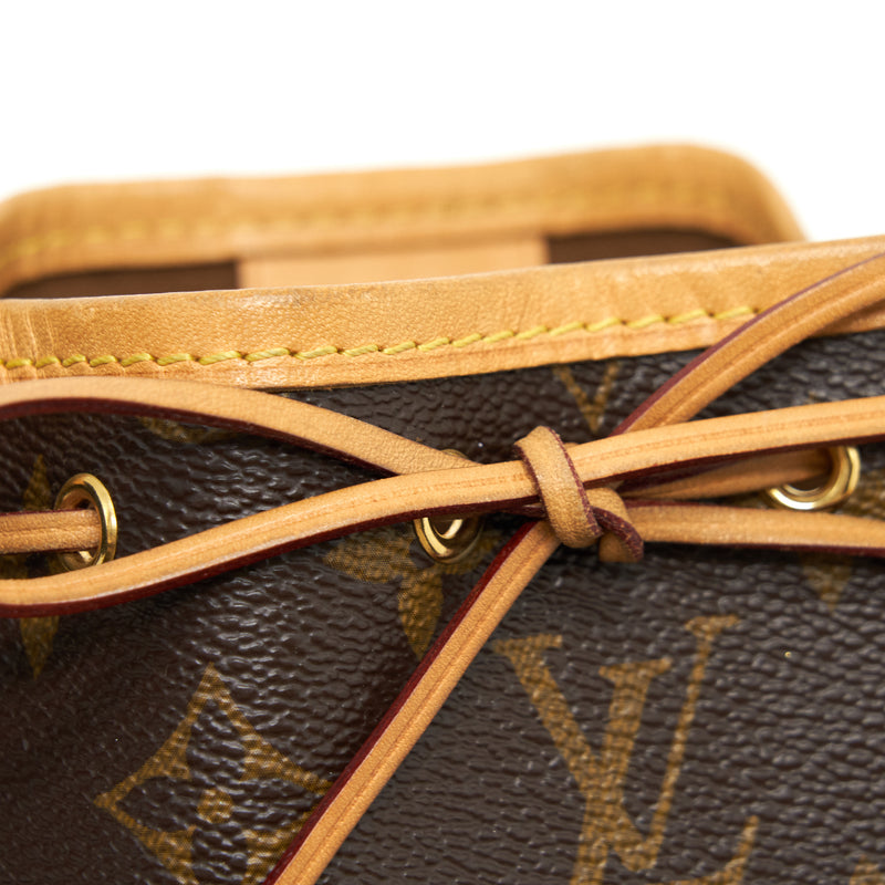 Louis Vuitton Nano Noe Monogram Canvas GHW