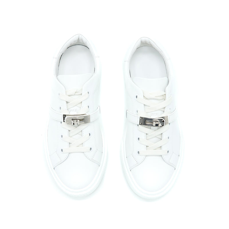 Hermes Size 37.5 Femme Day Sneaker White SHW