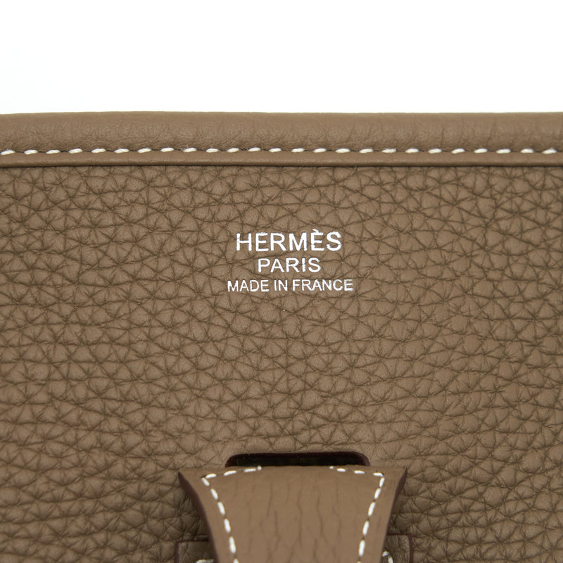 Hermes Evelyne 29 Clemence Etoupe SHW Stamp D