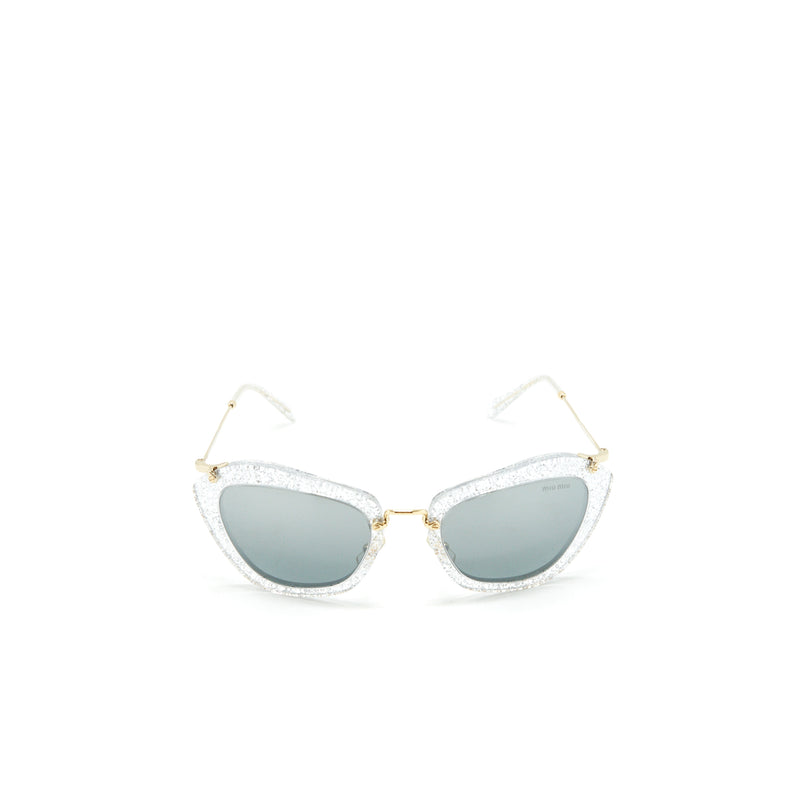 Miumiu silver tone sunglasses