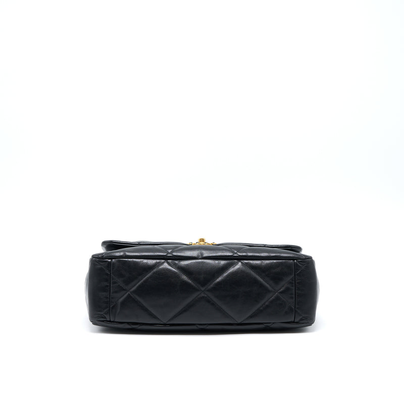 Chanel MAXI 19 Bag Goatskin Black Multicolour Hardware