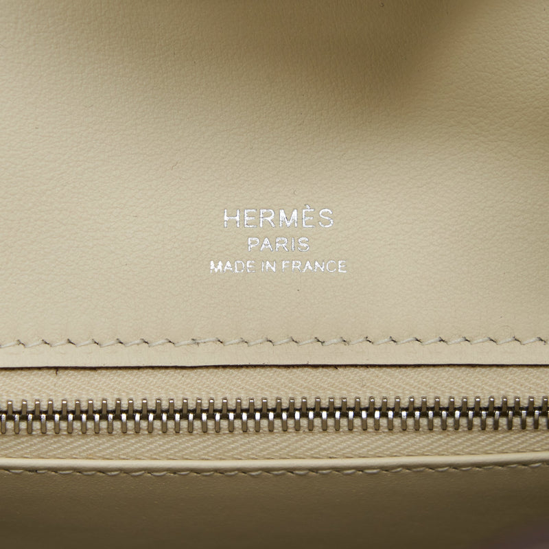 Hermes Birkin 25 Grizzly And Swift Nata/Glycine SHW Stamp U