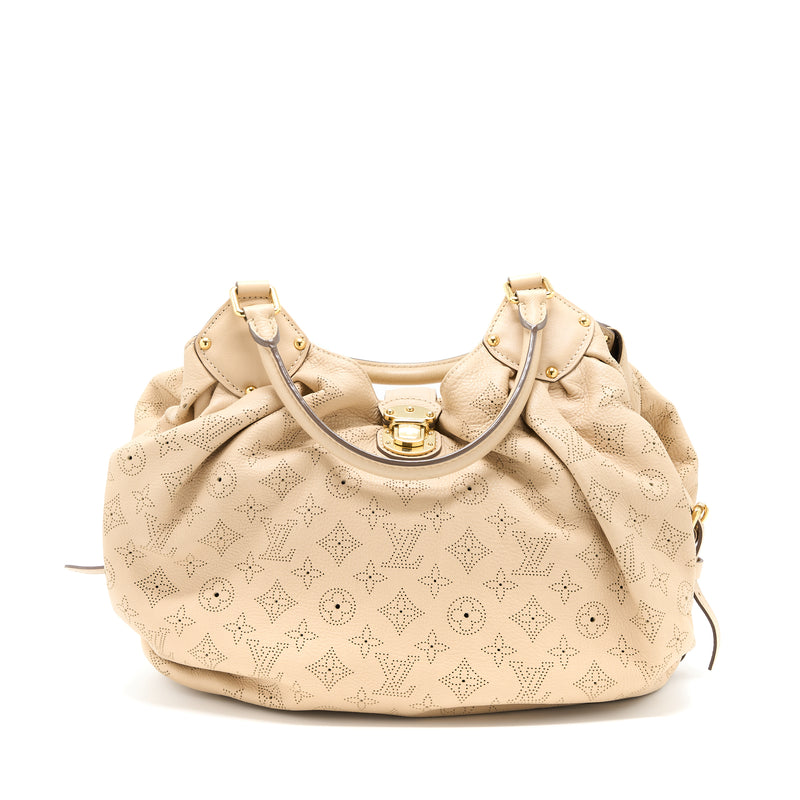 Louis Vuitton Mahina Hina Shoulder Bag Beige GHW
