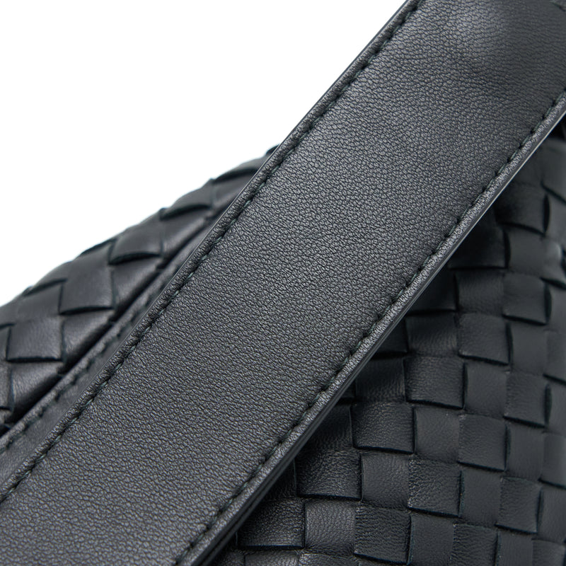 Bottega Veneta Hobo Bag Intrecciato Black