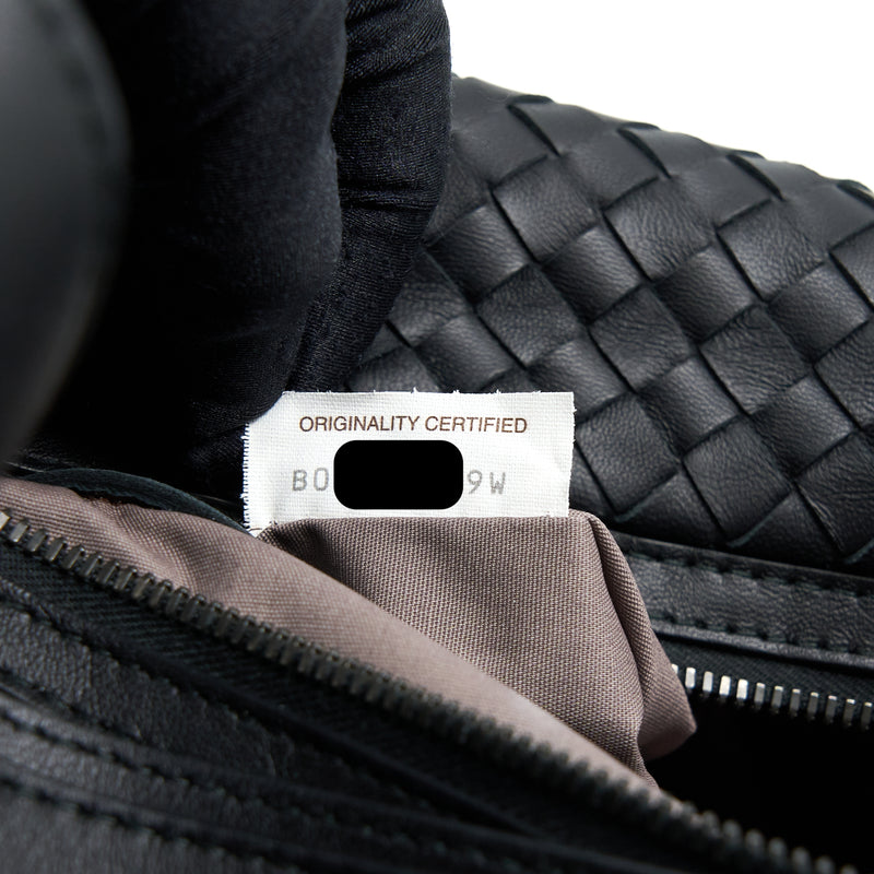 Bottega Veneta Hobo Bag Intrecciato Black