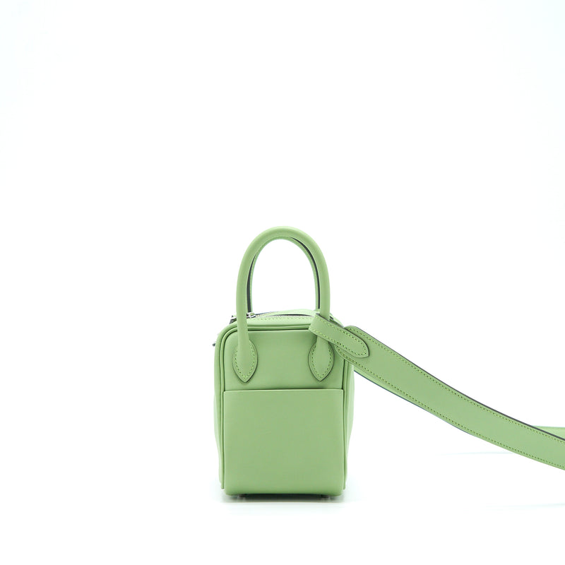 Hermes Mini Lindy Swift Vert Criquet SHW Stamp Y