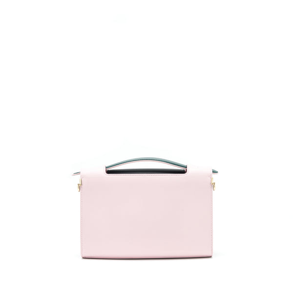 Dior Diorever Clutch With Strap Pink And Black LGHW