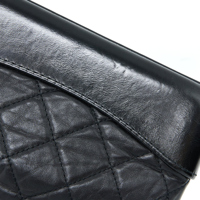 Chanel Small Gabrielle Backpack Aged Calfskin Black Multicolour Hardware