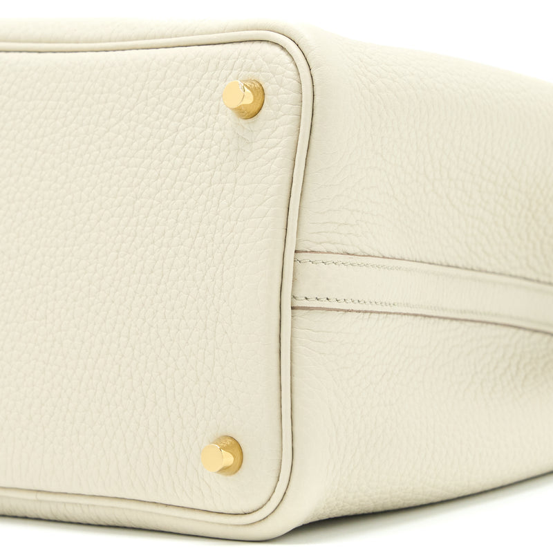 Hermes Picotin 18 Lock Bag Clemence 8L Beton GHW Stamp U