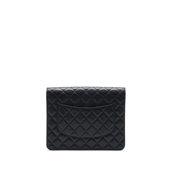 Chanel Flap Case Black Caviar LGHW