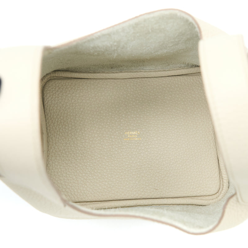 Hermes Picotin 18 Lock Bag Clemence 8L Beton GHW Stamp U