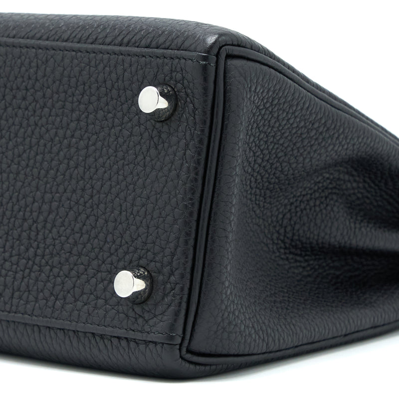 Hermes Kelly 25 Togo Black SHW Stamp Y