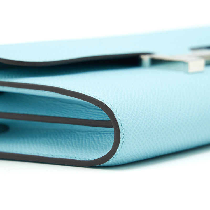 Hermes Constance To Go Epsom Blue Atoll SHW Stamp Z