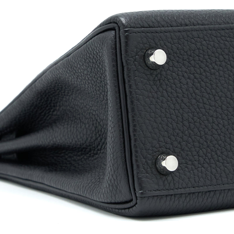 Hermes Kelly 25 Togo Black SHW Stamp Y