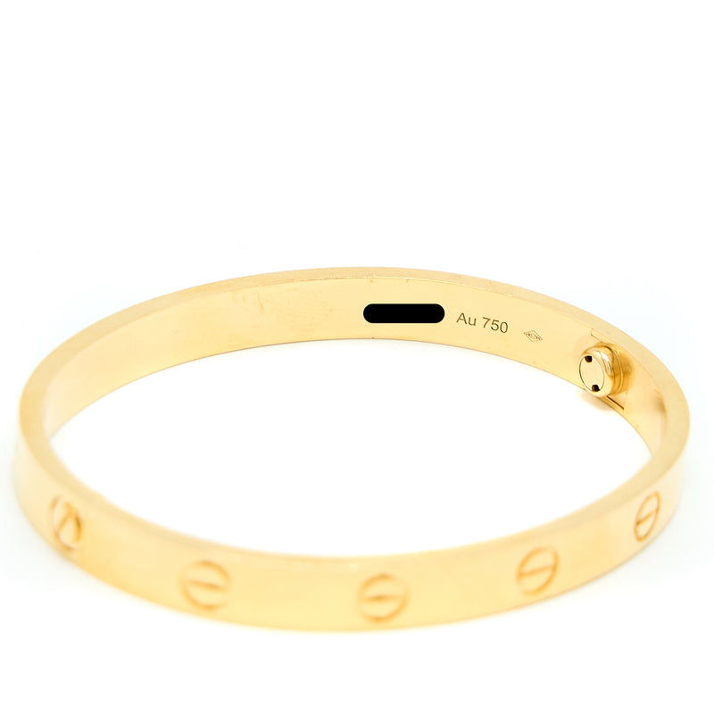 Cartier Size 16 Love Bracelet YELLOW GOLD