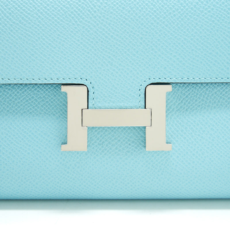 Hermes Constance To Go Epsom Blue Atoll SHW Stamp Z