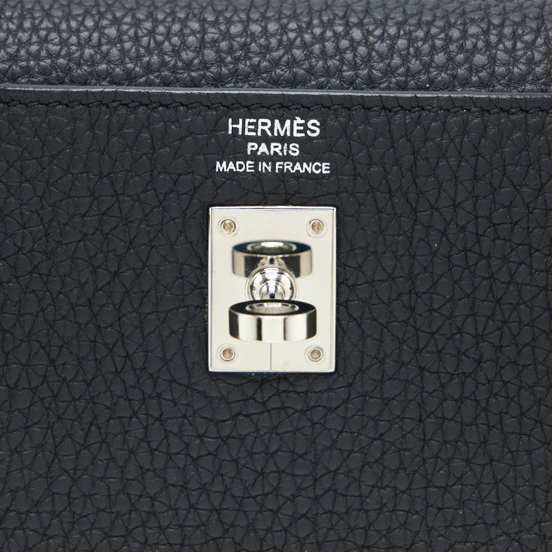 Hermes Kelly 25 Togo Black SHW Stamp Y