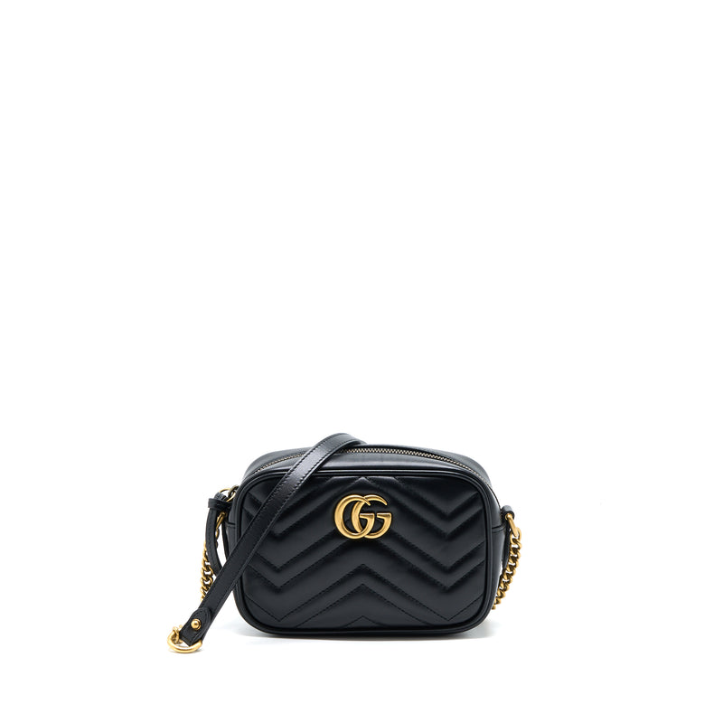 Gucci GG Mini Marmont Matelassé Bag Black GHW