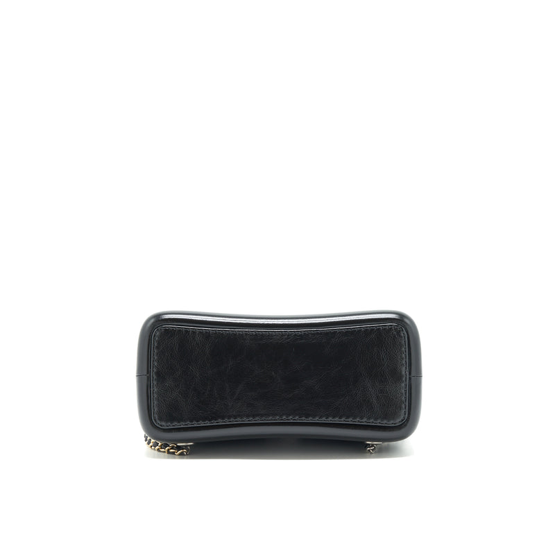 Chanel small Gabrielle Backpack black Ruthenium SHW(microchip)