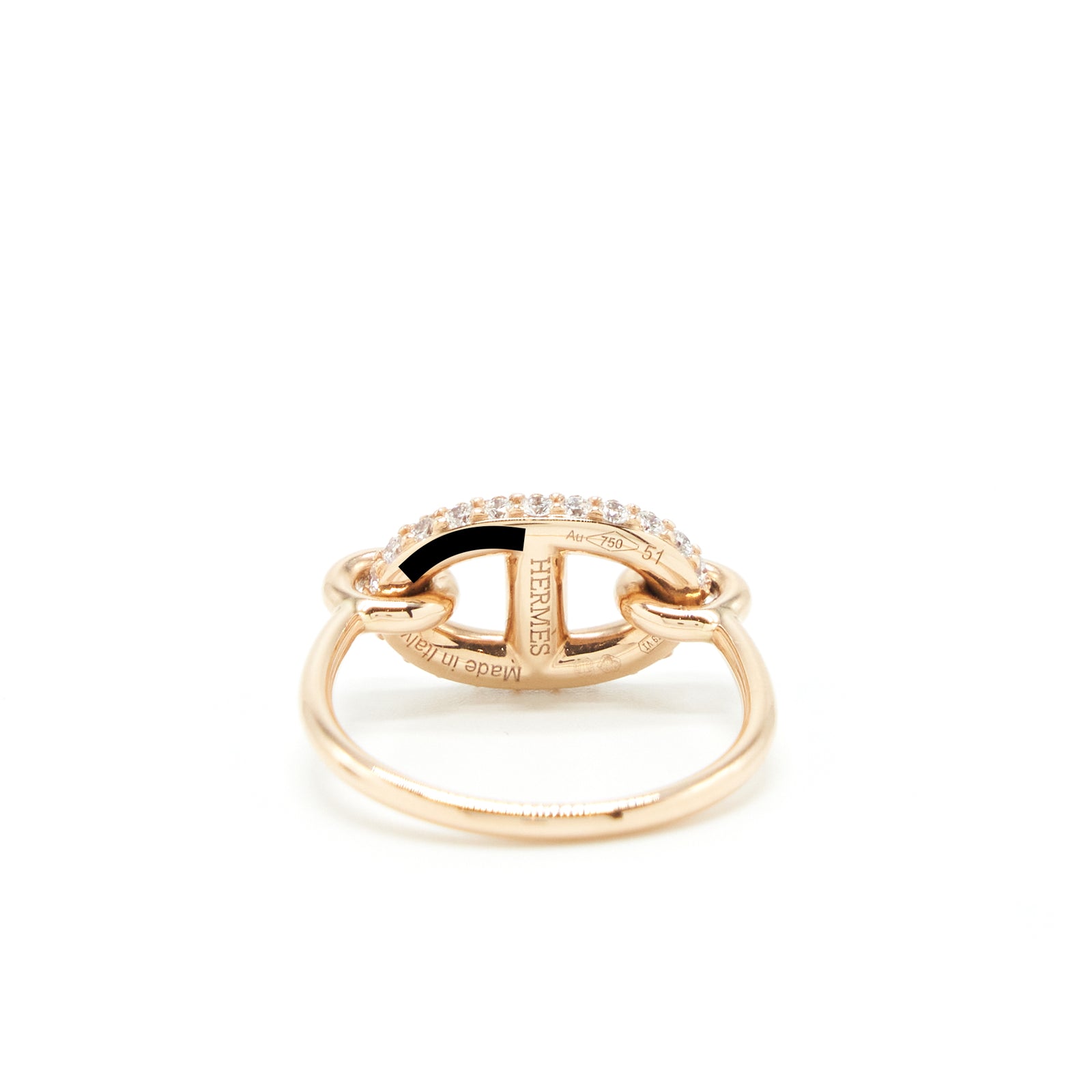 半額 50％OFFの通販 Hermes Size Diamonds With Gold Rose Ring Farandole New 51 アクセサリー