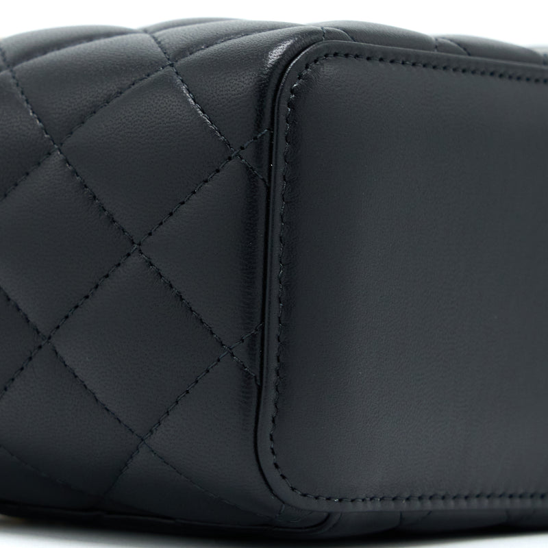Chanel Pearl Crush Long Vanity Lambskin Black GHW