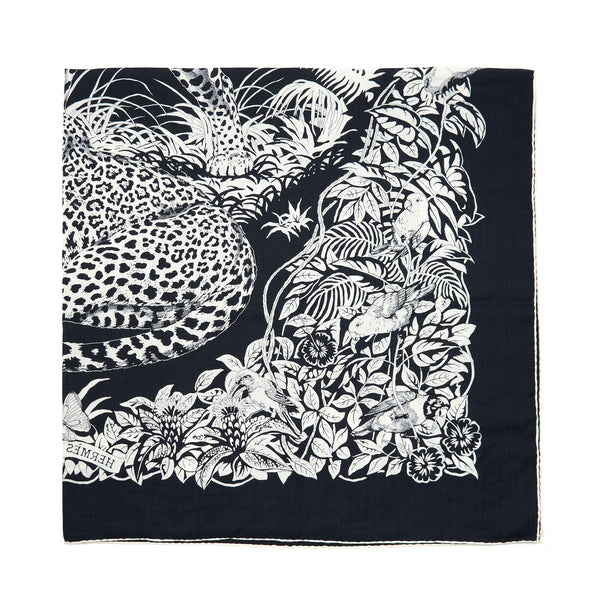 Hermes 140cm jungle Love cashmere/ Silk Scarf