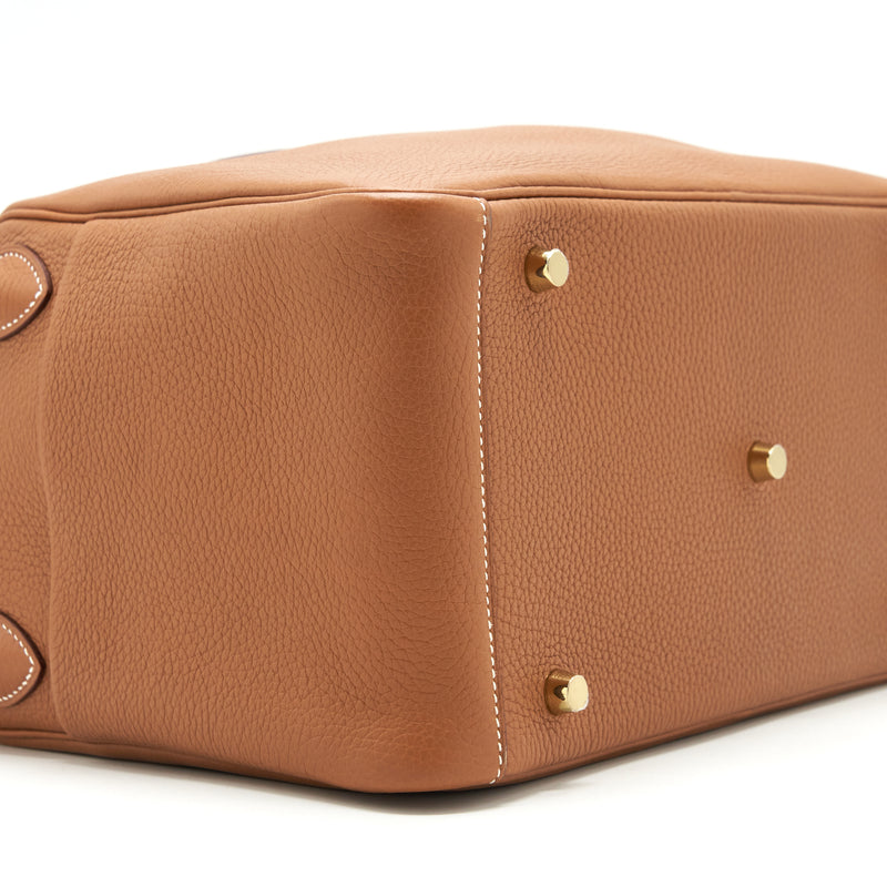 Hermes Lindy 30 Clemence Gold GHW Stamp A