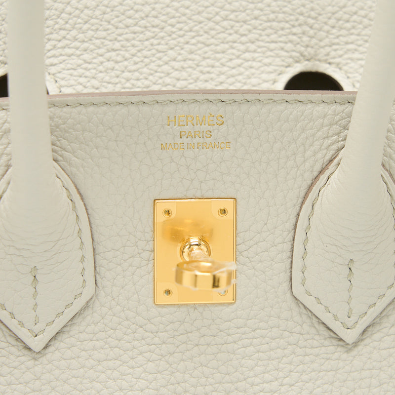 Hermes Birkin 25 Togo 8L Beton GHW Stamp U