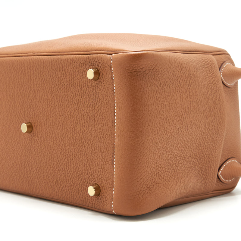 Hermes Lindy 30 Clemence Gold GHW Stamp A