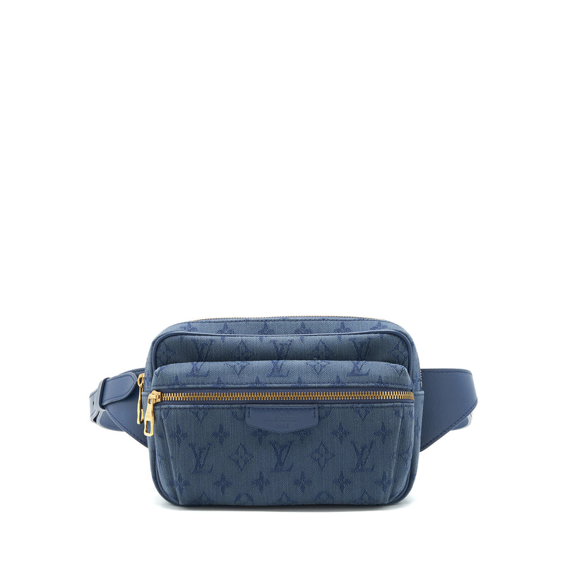 LOUIS VUITTON Denim Monogram Outdoor Bumbag Navy | FASHIONPHILE