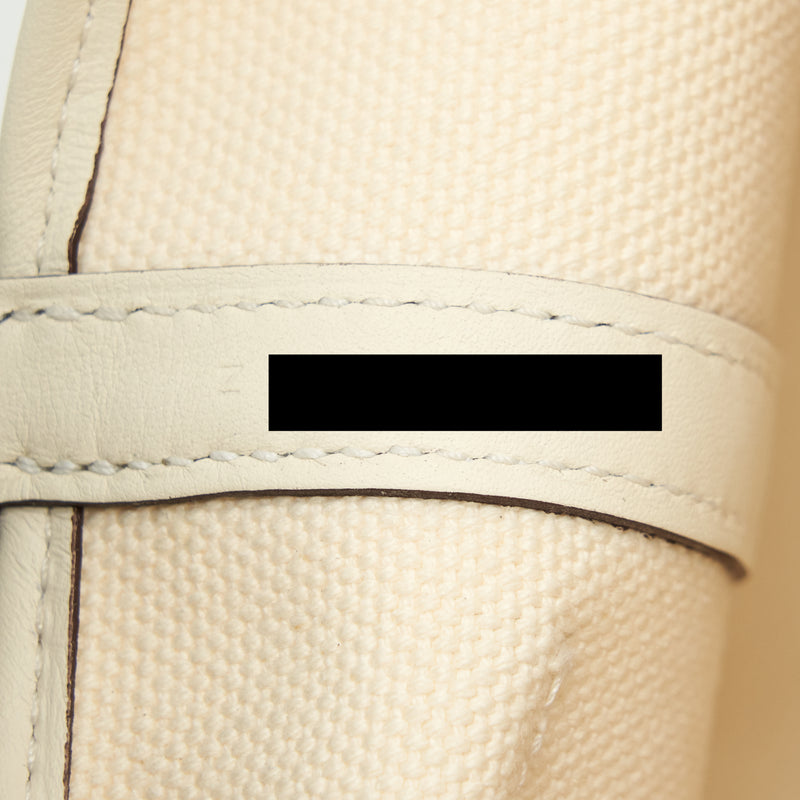 Hermes Picotin Cargo 18 Swift/Toile Canvas Ecru Nata SHW Stamp Z