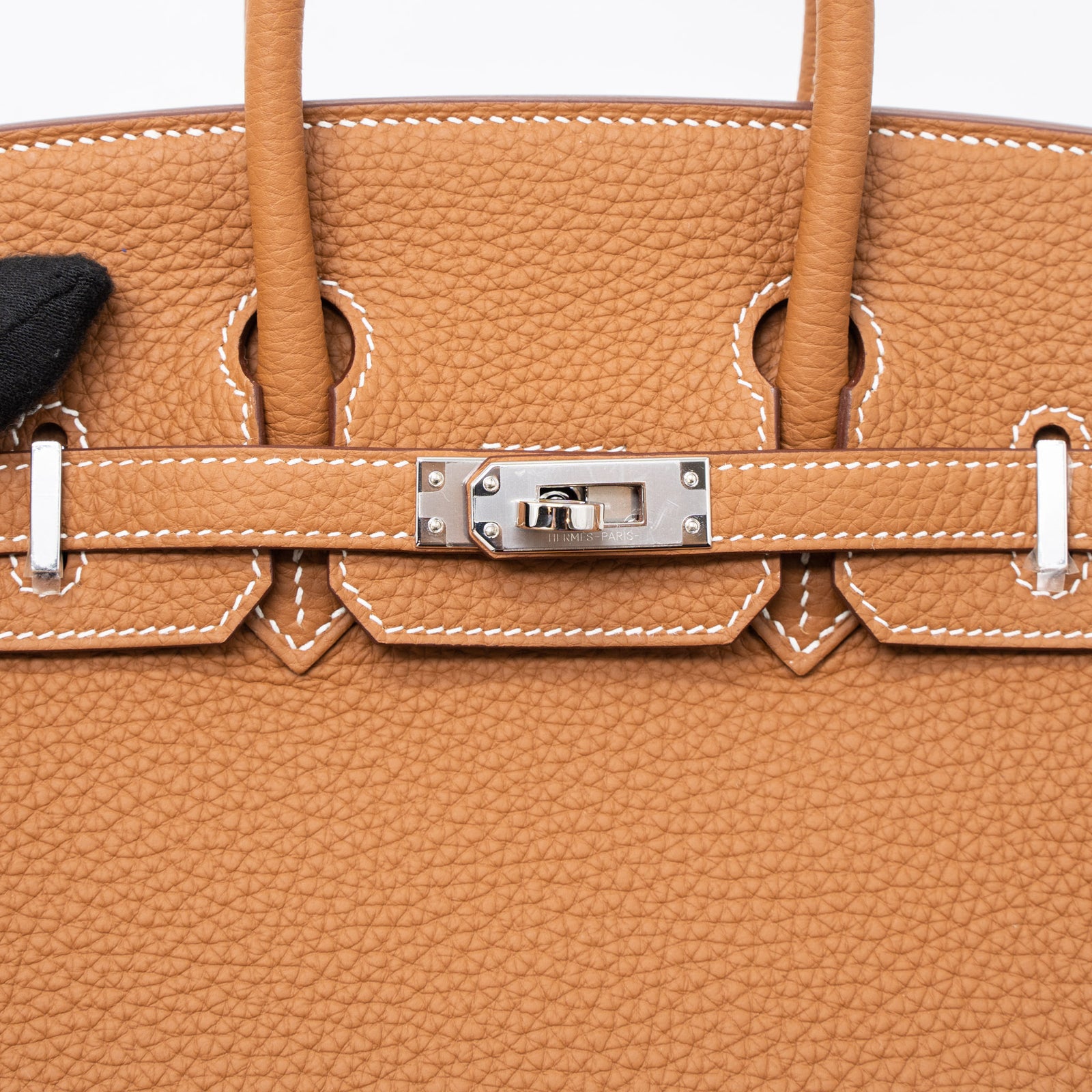 Hermes Birkin 25 Togo Gold SHW Stamp Z