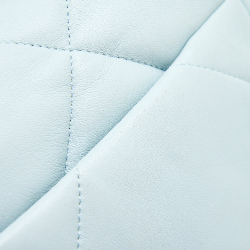 Chanel Small 19 Bag Lambskin Light Blue Multicolour Hardware (Microchip)