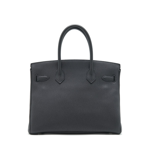 Hermes Birkin 30 Togo black SHW stamp A