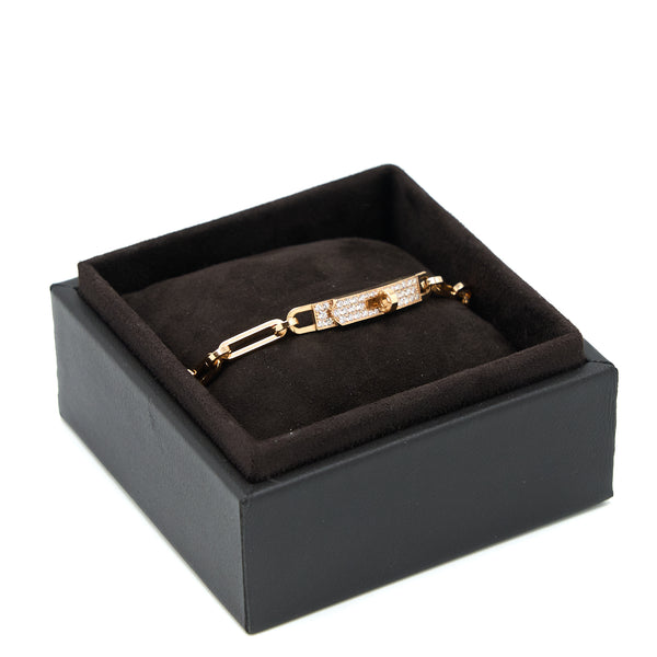 Hermes Kelly Chaine Chocker Small Model Rose Gold Diamonds