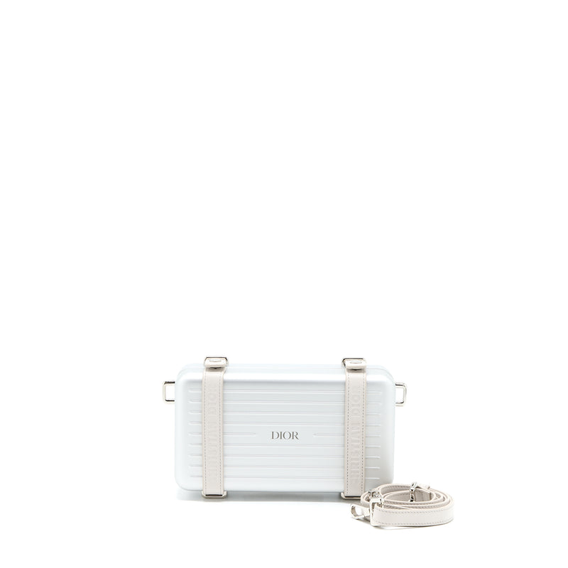 Dior x RIMOWA Personal Clutch On Strap Aluminium Silver in