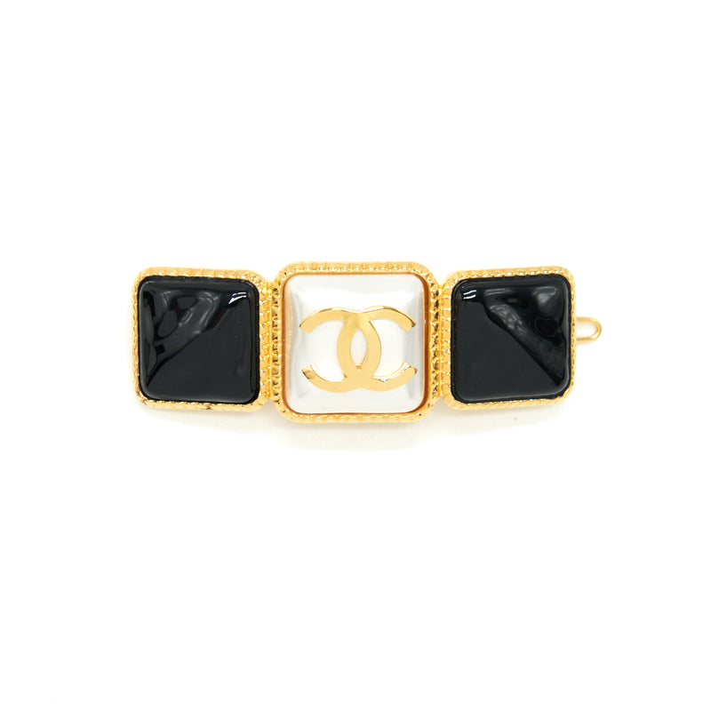 Chanel Hair Clip Black/ Gold