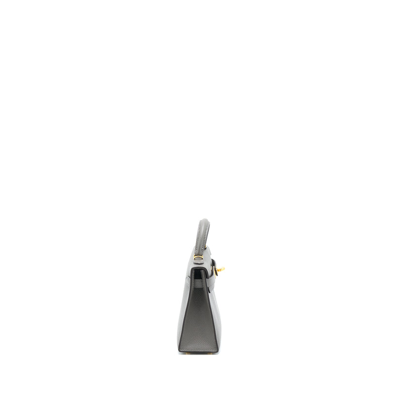Hermes Mini Kelly Epsom 0L Gris Meyer GHW Stamp U