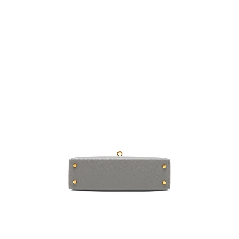 Hermes Mini Kelly Epsom 0L Gris Meyer GHW Stamp U